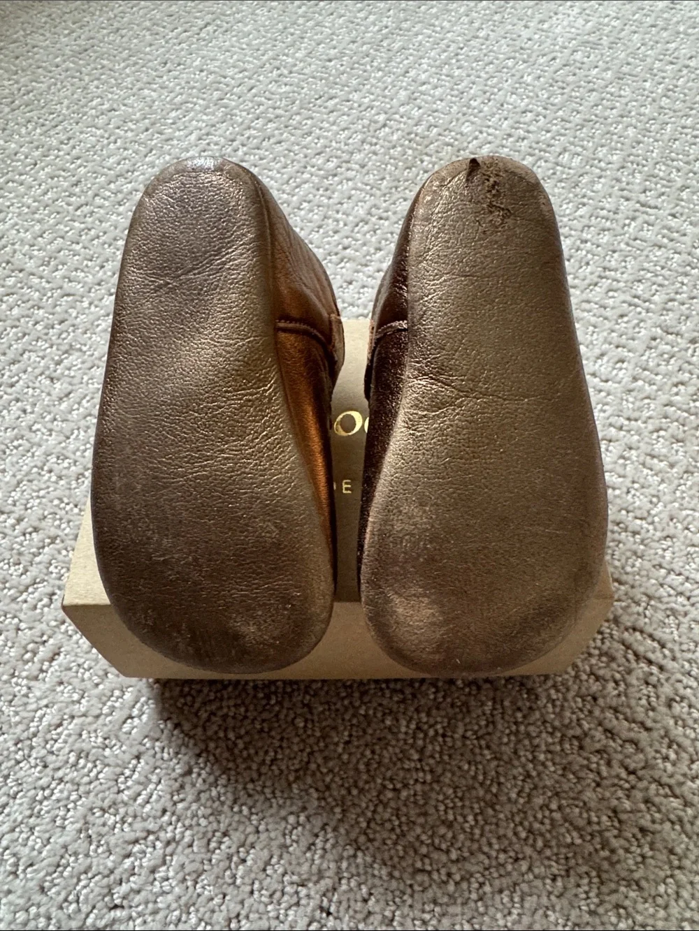Metallic Bronze Mary Jane Dress Shoes for Kids